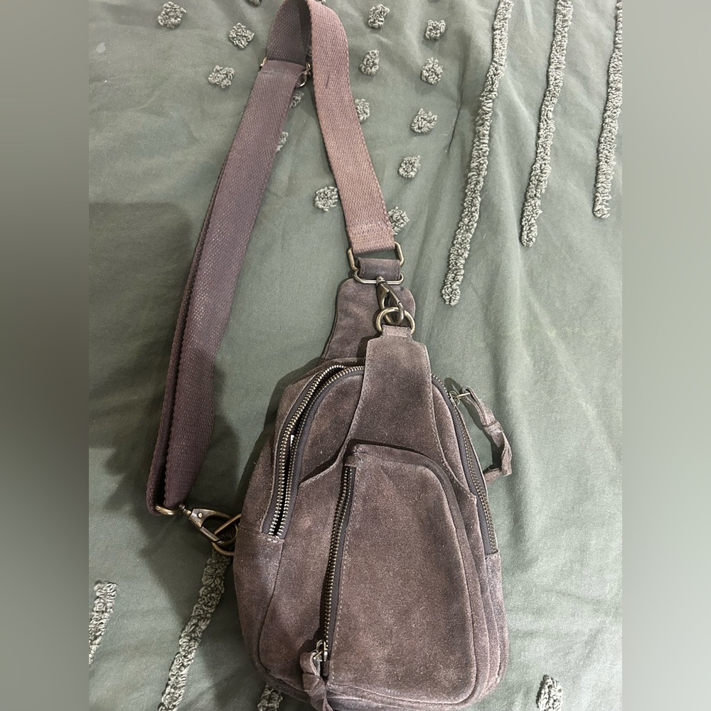 Men's Brown Sling Bag